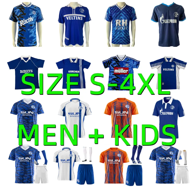 25 26 Schalke 04 Raul Soccer Jerseys 1988 1989 2001 2002 2010 2011 Retro OUWEJAN PALSSON LODE LATZA TERODDE ZALAZAR PIERINGER DREXLER THIAW 2025 2026 Football Shirt