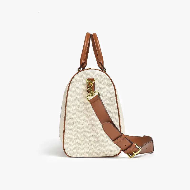 Beautoday Leisure Handbags Women Genuine Cow Leather Beige Brown Large Capacity Metal Decotation Versatile Handmade 62049