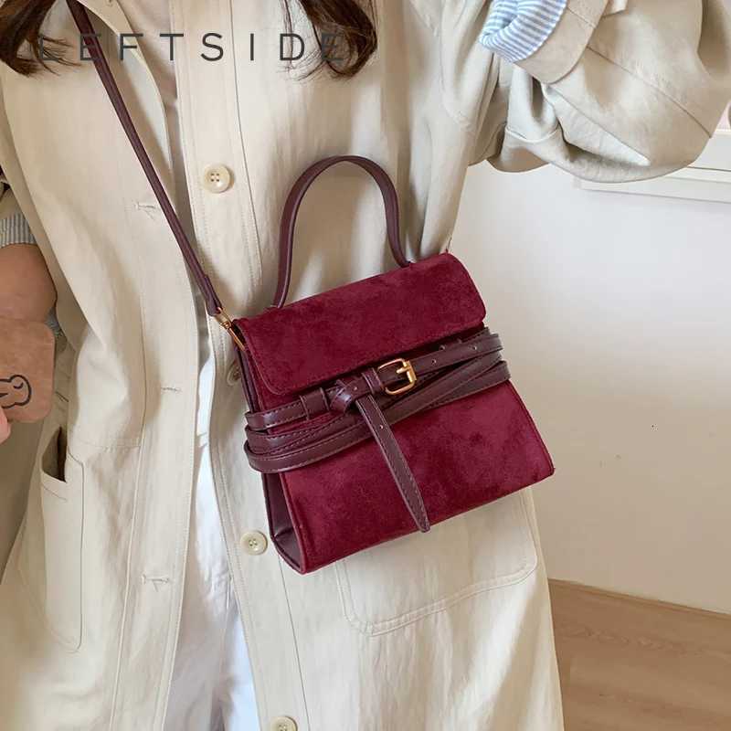 LEFTSIDE Women PU Leather Mini Shoulder Bag 2025 Winter Crossbody Bag Luxury Designer New Trend Female Brand Handbags and Purses Z251104