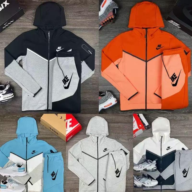 Mens Womens Nocta Hoodies Pants Tracksuits Jackets Tracksuit Tech fleece Full Zip Hooded Sweatshirt Loose Pants Man Black White Grey Sports Suit