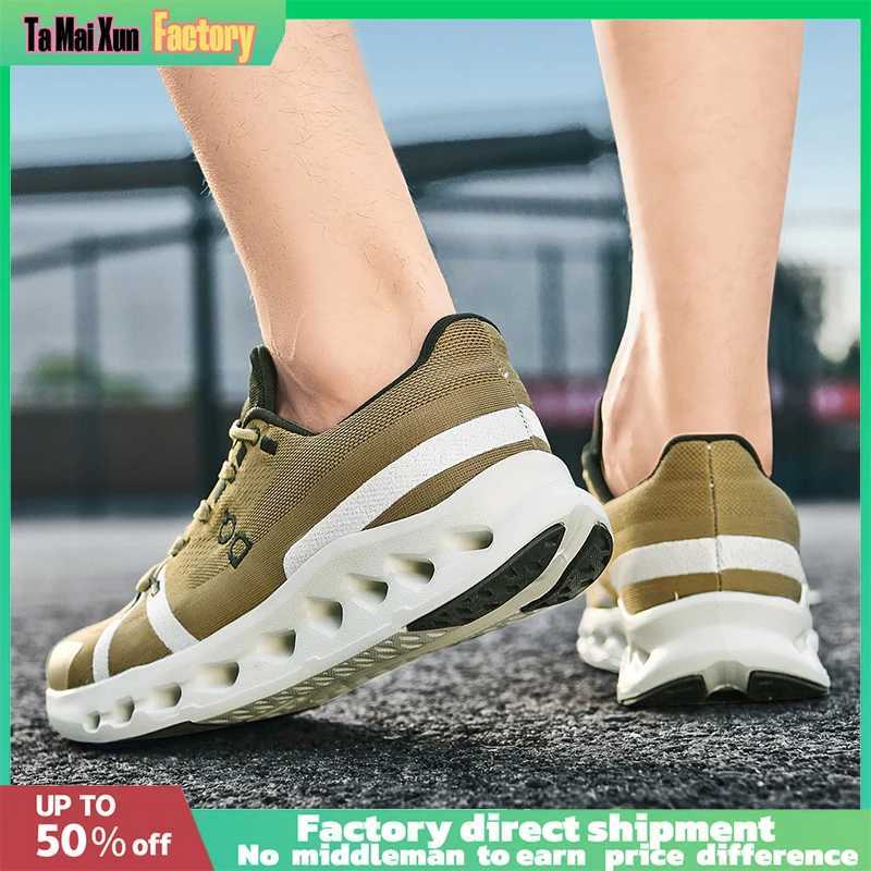 Hollow EVA Thick Soled Cushioning Design Forefoot Rubber patch Efficient anti slip Mens trainers Mens Soft Light Running Shoes Z250513