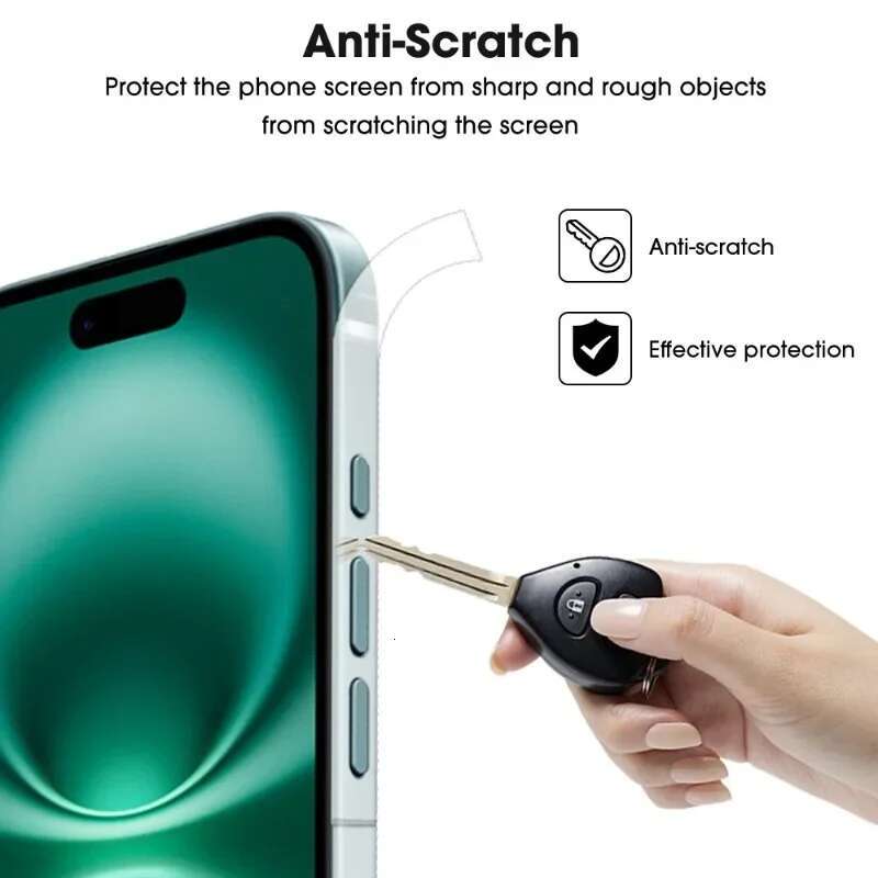 Hydrogel Side Protective Sticker Film 15 14 Plus 13 Pro Max Anti-Scratch Frame Phone Border Covers For iPhone 16