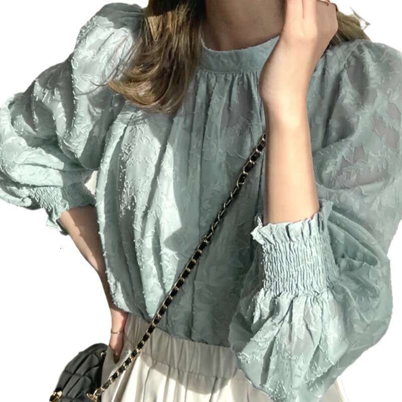 Japanese Southeast Asian Foreign Trade Korean Style Beach Chiffon Lace Top Sun Protection Air Conditioning Shirt B5