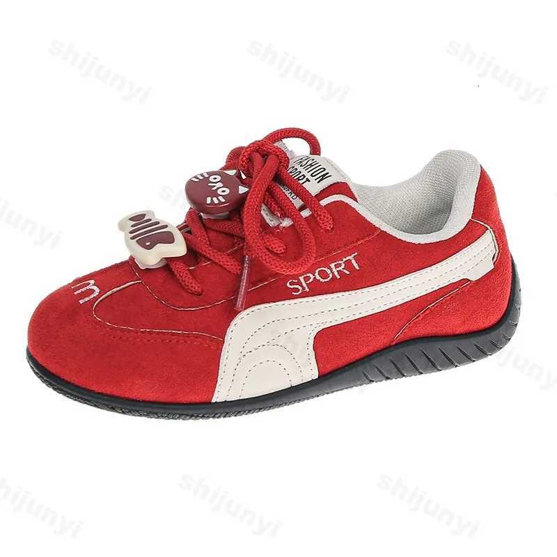 Childrens Leisure Sports Shoes 2025 Autumn Boys Girls Outdoor Running Shoes Comfortable Non Slip Soft Soled Fashion Flat ShoesT251105