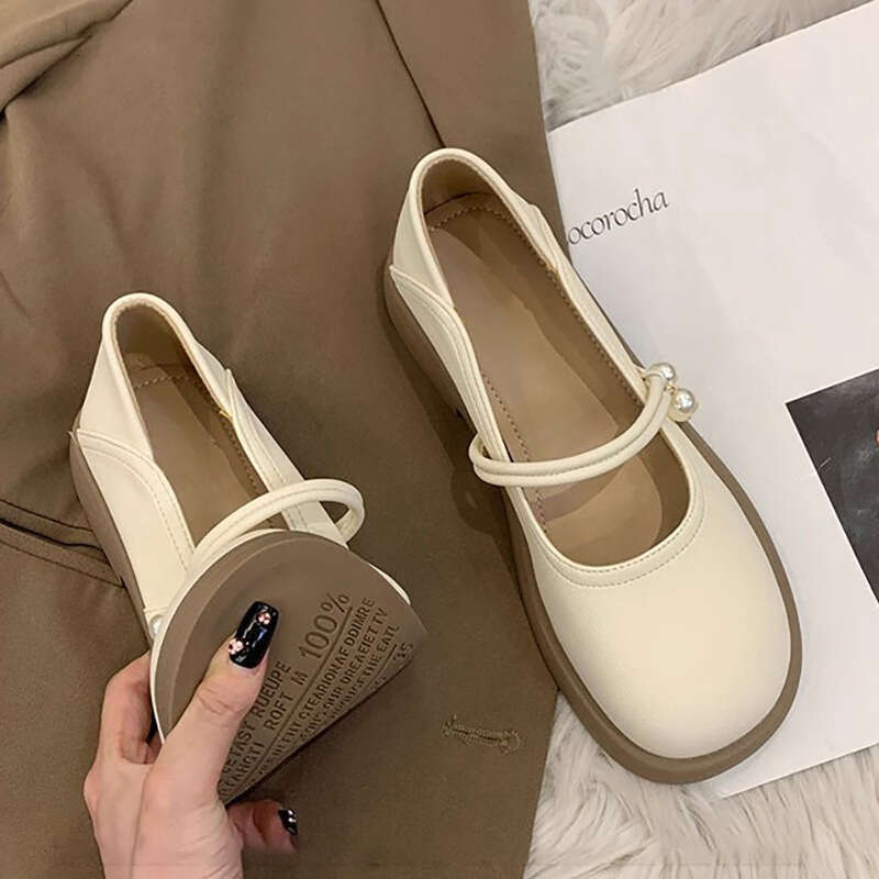 French Mary Jane Little Leather Women 2024 New Spring and Autumn Edition with Skirt for Children Single Gentle Style Evening Shoes