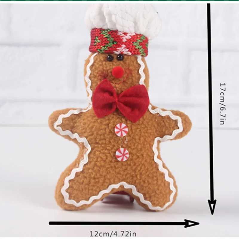 2 Pieces Of Christmas Gingerbread Figurine Decorations Christmas Tree Gingerbread Figurine pendants Christmas Gift Ornaments Y251105