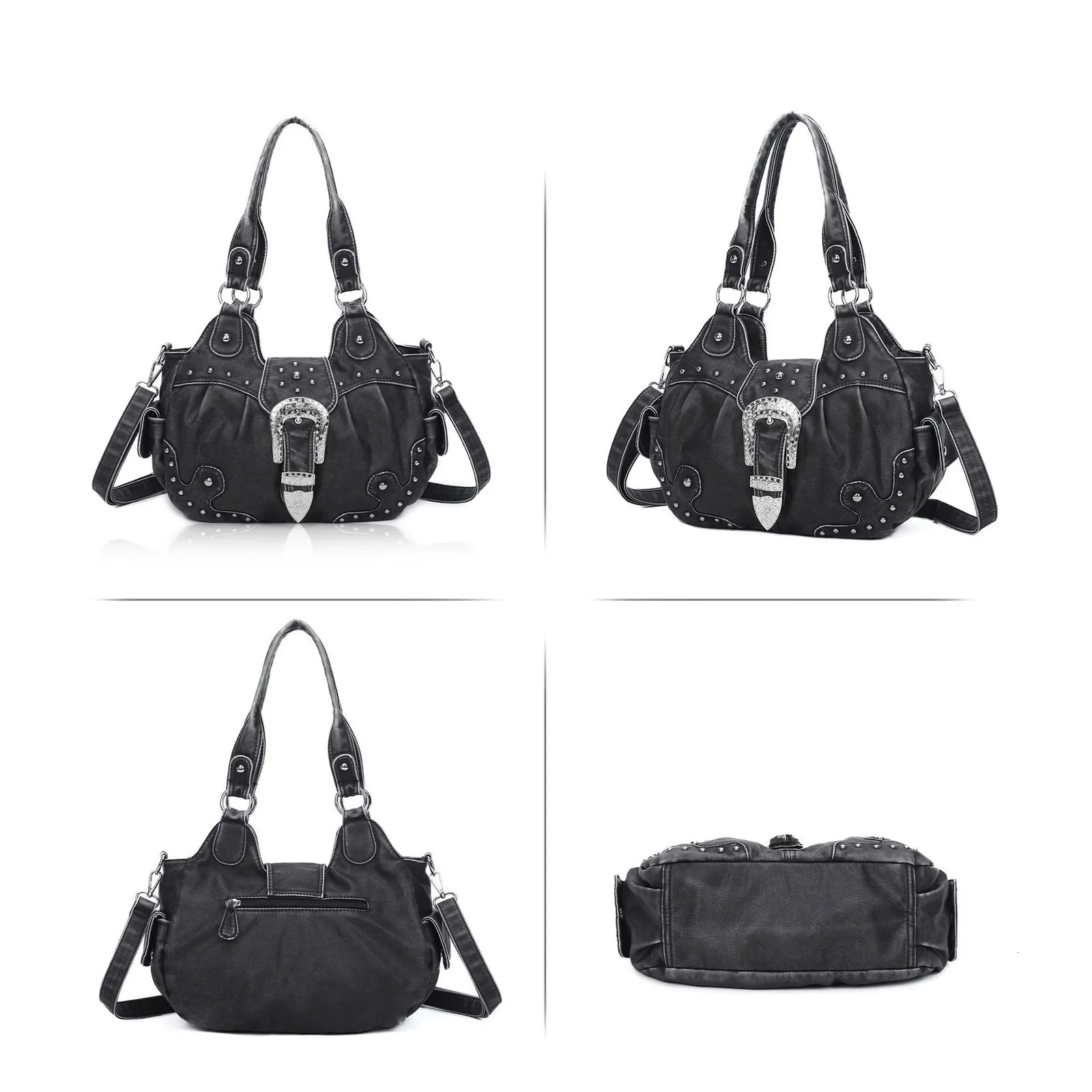 Women Handbag Satchel Tophandle Shoulder Bag PU Dumpling Pack Multipockets Shoulder Bags Phone Money Pack 251031