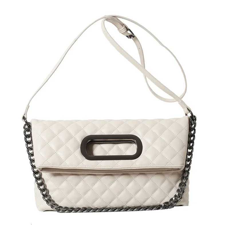 New fashion diamond chain underarm womens bag niche folding handbag temperament versatile shoulder messenger bag Z251104