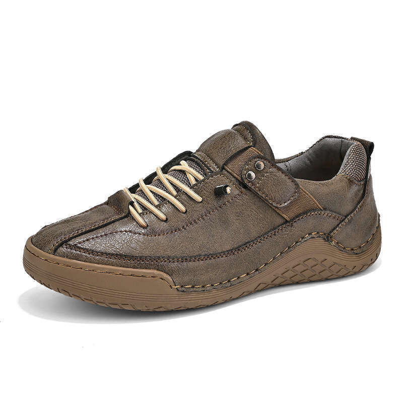 Low top casual shoes in all seasons, large fashionable men's shoes, outdoor sports, hiking, single shoe, leather shoe size
