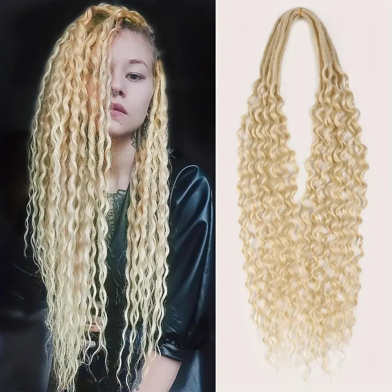 Amazon Best-Selling Double-Twisted Dreadlock Synthetic Wig with Curly Ends
