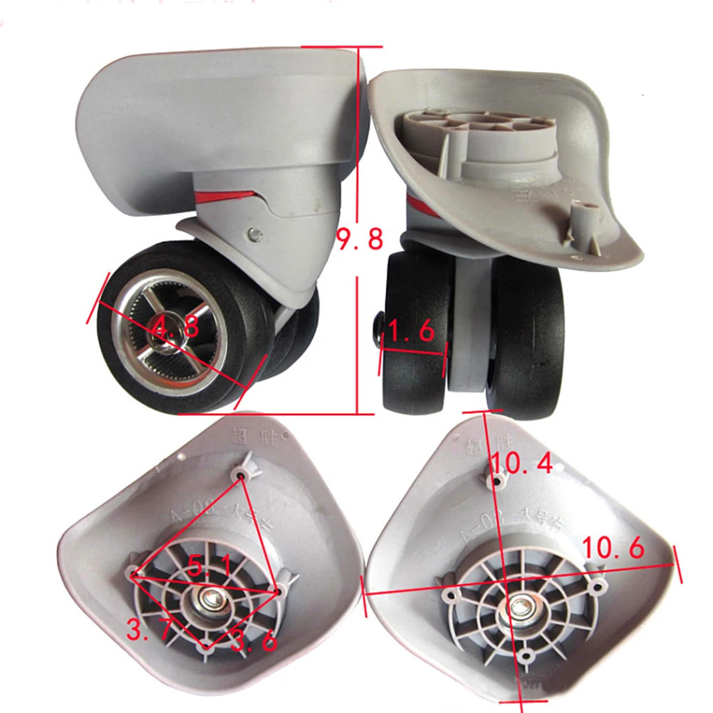 A08 A08 Silent Aircraft Wheels Trolley Case Luggage Universal Wheel Suitcase Repair Parts Accessories Replacement Wheels Caster 251031