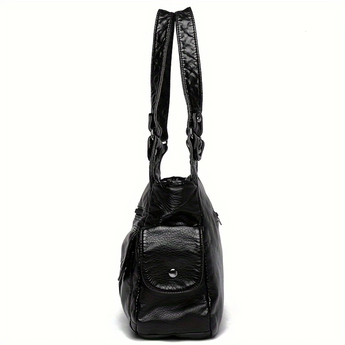 Street fashion trend soft leather ladies tote bag European style large capacity shoulder bag niche n simple handbag 251031