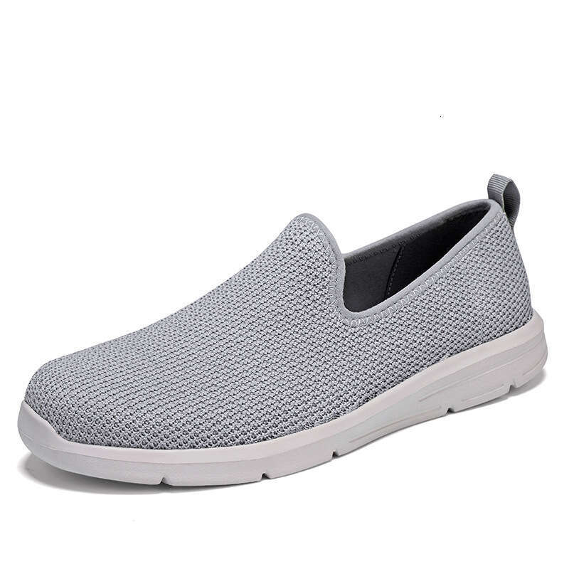 2024 Spring Summer New Lightweight Sleeve Casual Men's and Women's Large Size Flyknit One Step Lazy Walking Shoes