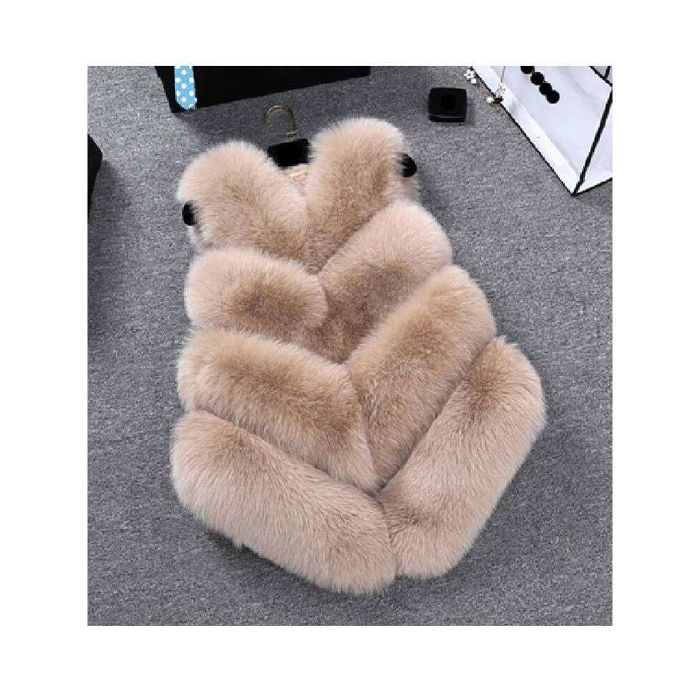 ZADORIN New Fox Vest Women Furry Short Faux Vests Coat Fur Gilet Fourrure Autumn Winter Overcoat