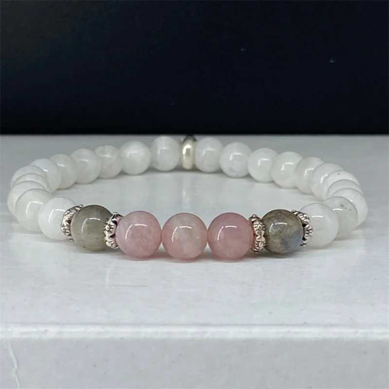 1pc/Moonstone Labradorite and Rose Quartz Calm Spiritual New Beginnings Positive Energy Protection Stress Relief C251105