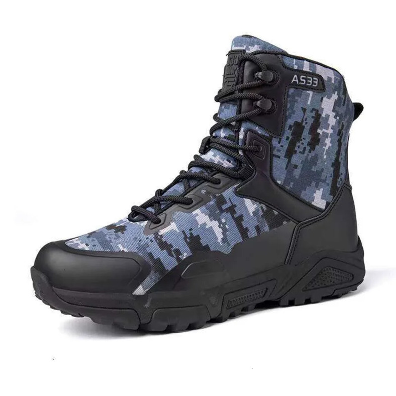 Men's High Cut Outdoor Hiking Boots Microfiber Leather Mens Tactical Trekking Custom-Made Shoes For Outdoor Adventure Daily Use