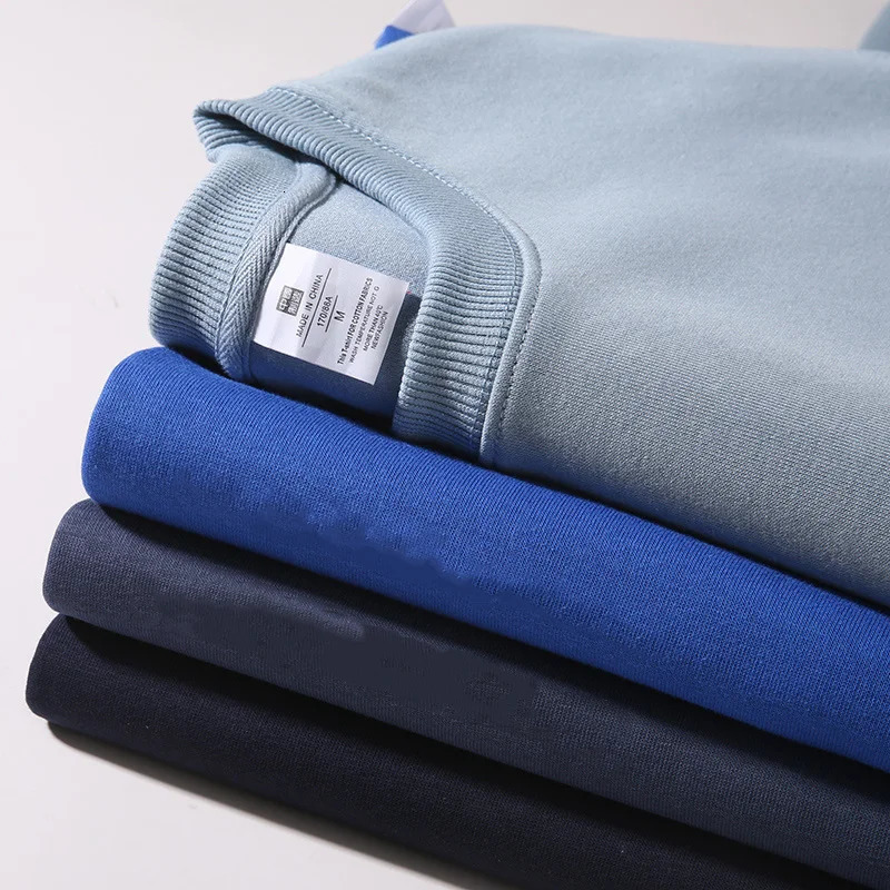 Solid Colors Mens Crewneck SweatshirtCotton-blend Pullover 251104