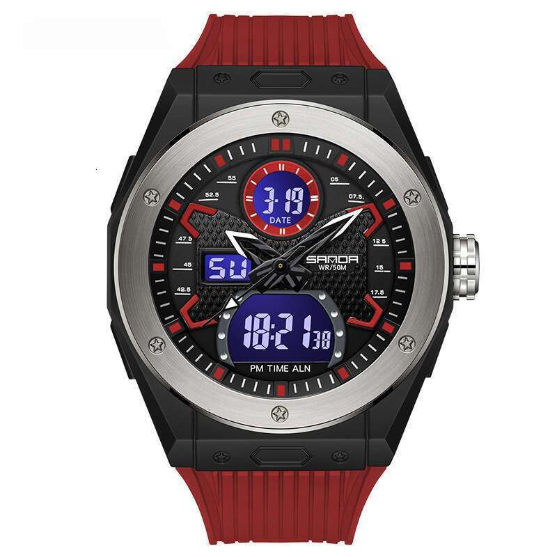 DHwatches Sanda New Trendy Korean Version Watch for Men Creative Personality Men's Electronic Wristwatch