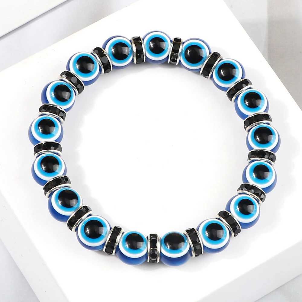 10mm Lucky Blue Evil Eye Palm Butterfly Owl Elephant Pendant Charm Crystal Resin Beadeds for Women Men Jewelry C251105