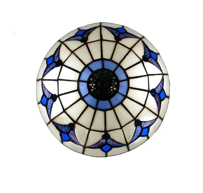 Modern and Vintage Inspired 25/30/40/50/60 cm LED Ceiling Light - Tiffany Style Flush Mount for Bedroom and Lounge Decoration