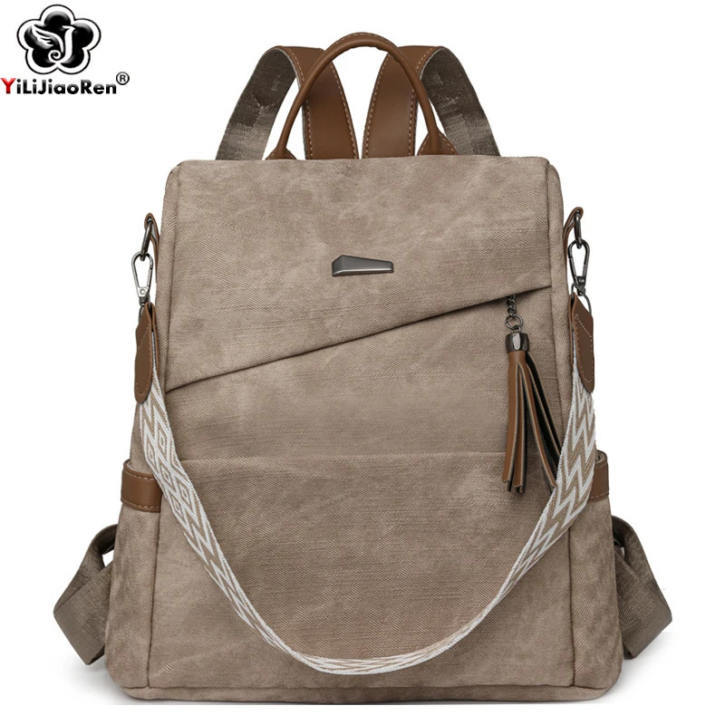 High Quality Pu Leather Backpack Women Ladies Shoulder Bag er Fashion Daypack Large Capacity School Bag for Girls 251105