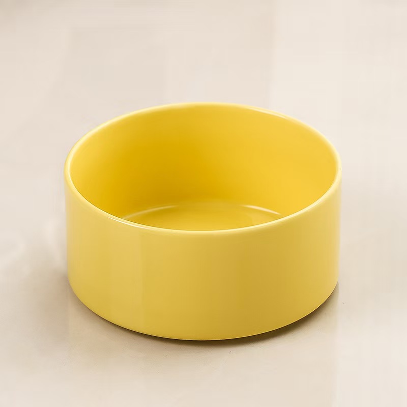 KH855 Anti-tipping food bowl for pet rabbits, made of thick and durable ceramic.