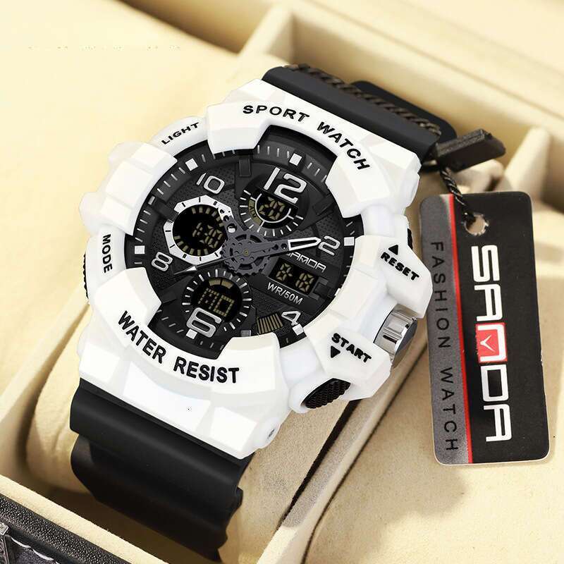 DHwatches Sanda Live 3168 Youth Sports Trend Korean Version Electronic Watch for Men Creative Personality Guangzhou Wristwatch