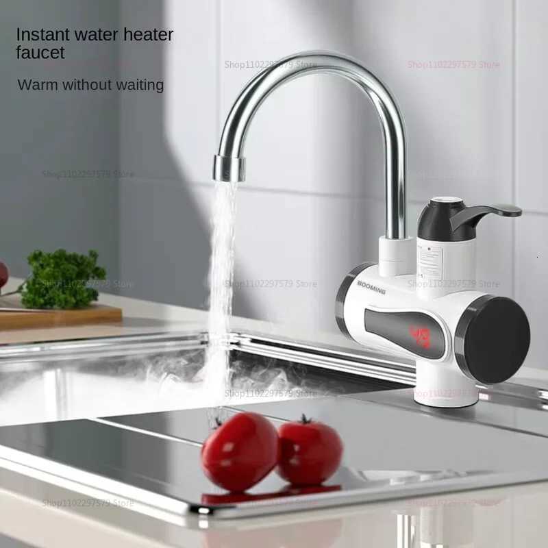220V 3000W Instant Hot Water Heater Faucet Tankless Electric Tap with 360 Rotatable Spout LED Digital Display 2025 new Y251104