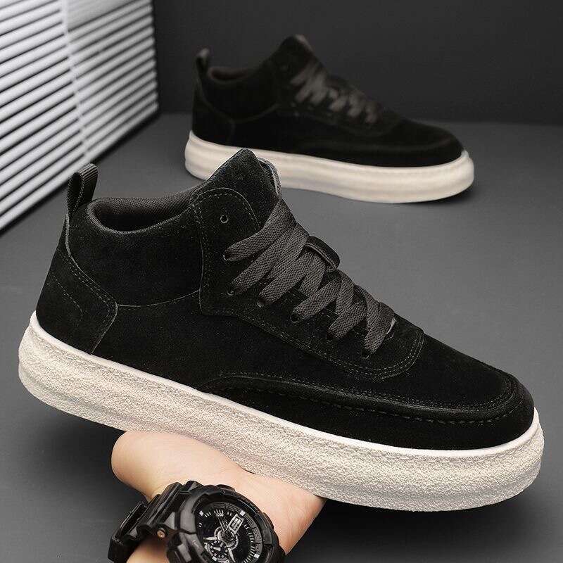 Retro New Thick-Soled Fashion Sports Casual Trendy Versatile Men's Wear-Resistant Non-Slip Soft-Soled Work Shoes