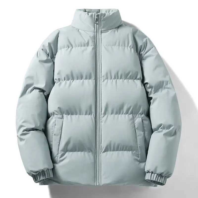 Winter Thermal Thick Unisex Jackets Fashion Warm Snow Couples Coat Parkas Loose Oversized Puffer Coat Outwear Apricot Blue Parka J251105
