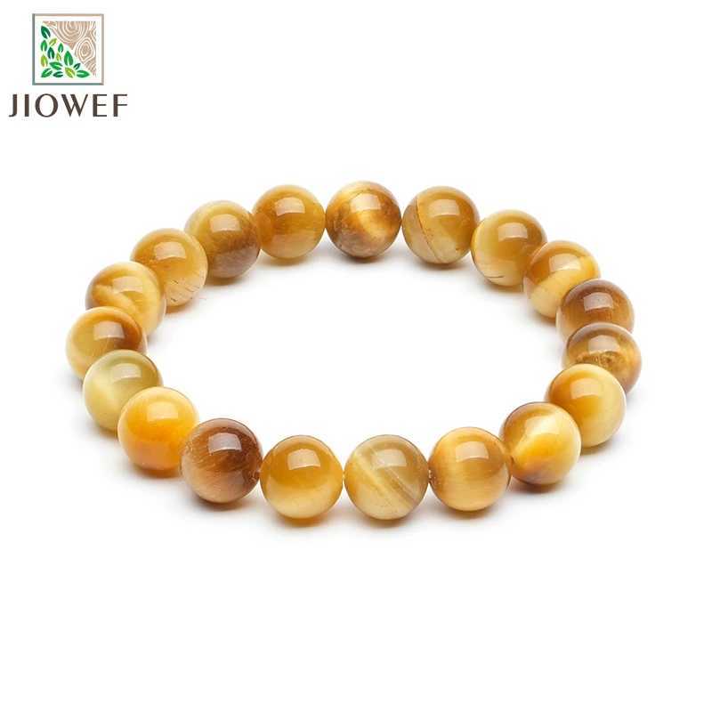 Smooth Golden Tiger Eye Stone Handmade Round Beadss Couple Energy Yoga Women Jewelry Lover Gifts 6/8/10/12mm C251105
