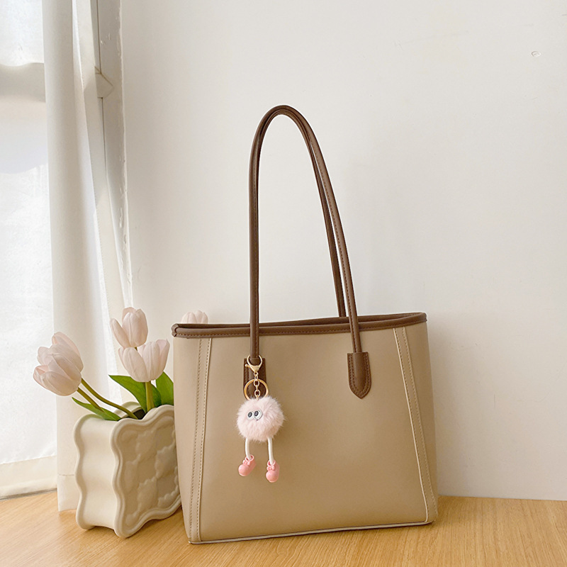 Early Autumn Simple Commuting 2023 Solid Color Retro Large Capacity New Textured Underarm Handbag Single Shoulder Bag for Women