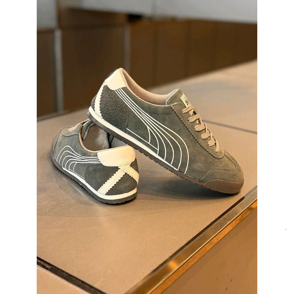 Soft Sole Forrest Gump Men Spring Autumn 2025 New Suede Black Brown Retro Low-top Lace-up Trendy Men's Shoes