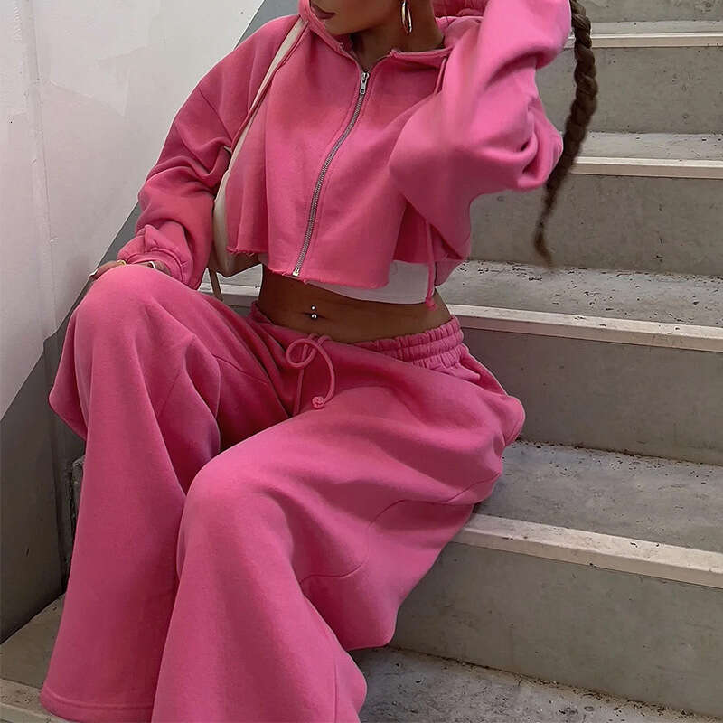 Spring Autumn New European And American Foreign Trade Women's Fashion Long Sleeve Sports Casual Sweatshirt Set B5