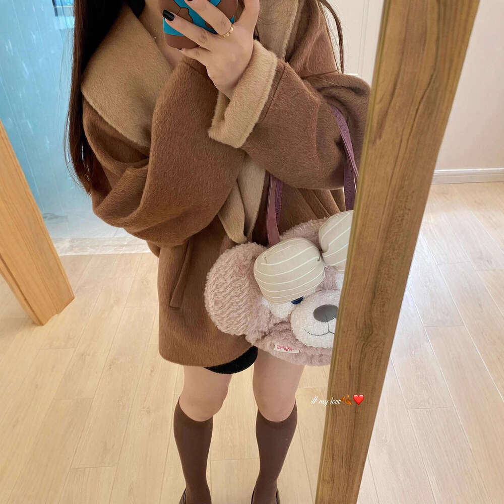 Winter Fate Detachable Fox Collar Double-Sided Wool Coat Fur 2025 New Woolen Jacket For Women