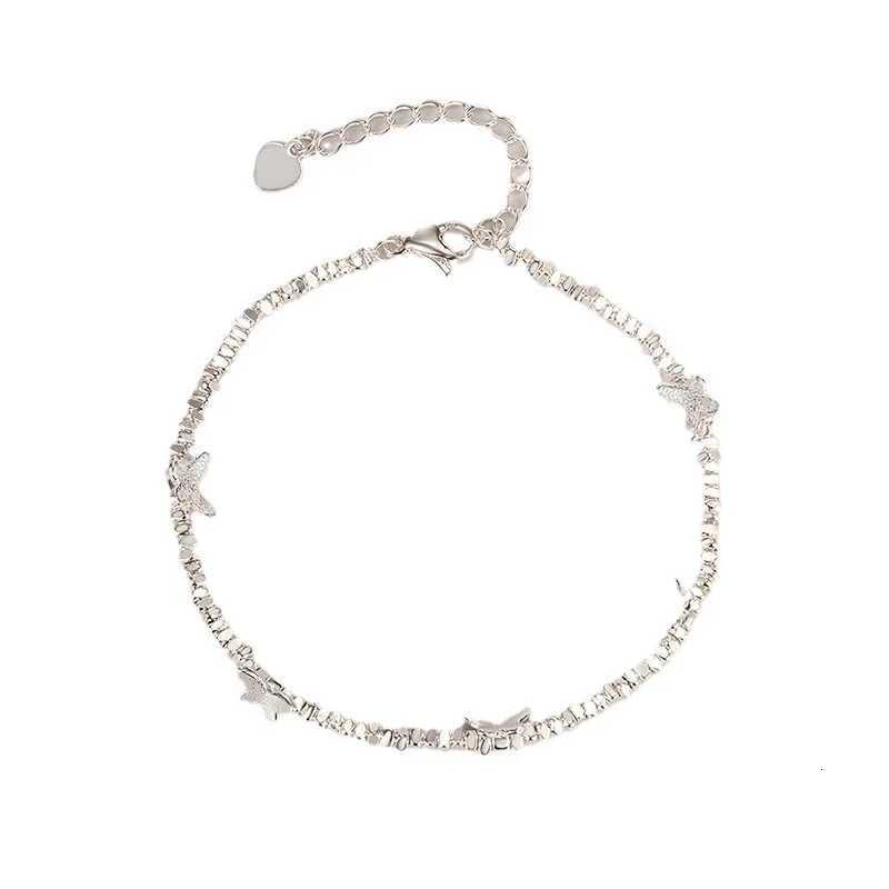 VENTFILLE 925 Sterling Silver Butterfly Bracelet for Girl Bead String Design Insect Fashion Versatile Jewelry Gift DropshippingXJ251105