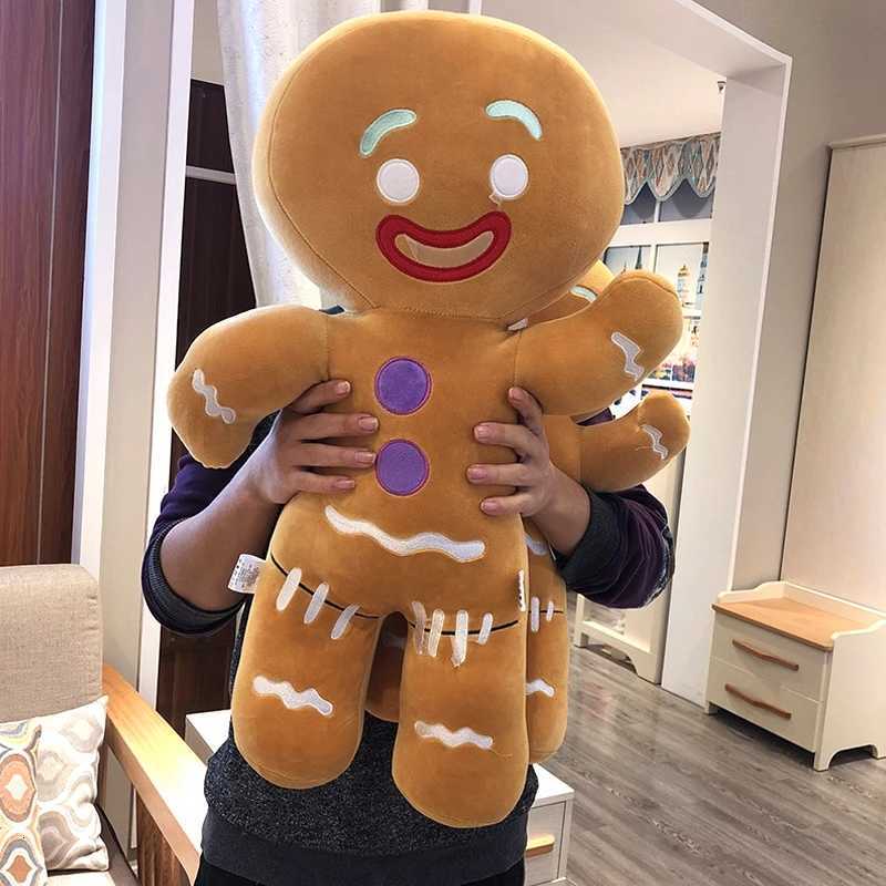 Christmas Santa Claus Gingerbread Man Snowman Elk Cushion Cute Christmas Tree Doll Xmas New Year Gifts Soft Sofa Cushion Pillow Y251105