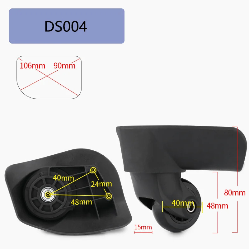 Suitable for Delsey Suitcase Universal Wheel Luggage Accessories Spare Parts for Trolleys Wheel Replacement Repair 251031