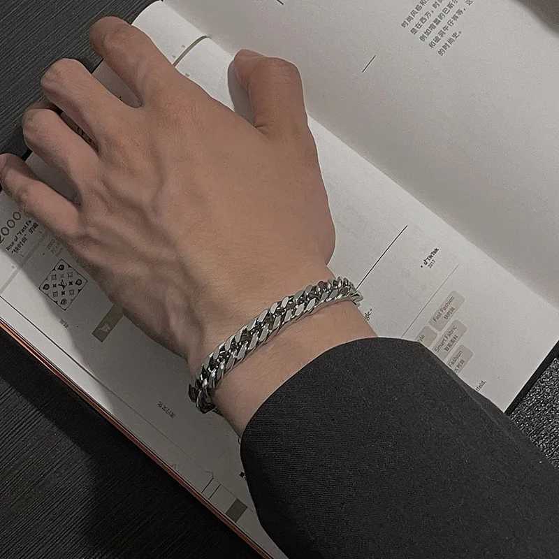 New 316L Stainless Steel Cuban Cable DIY Chain Bracelet for Men Women Kpop High Quality Jewelry Solid Metals not FadeXJ251105