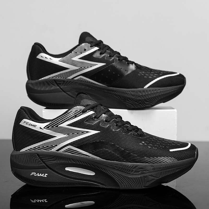 Cross-Border Large Size Running Training Sports Flying Marathon Full Palm Carbon Plate Men and Women Racing Fitness Shoes