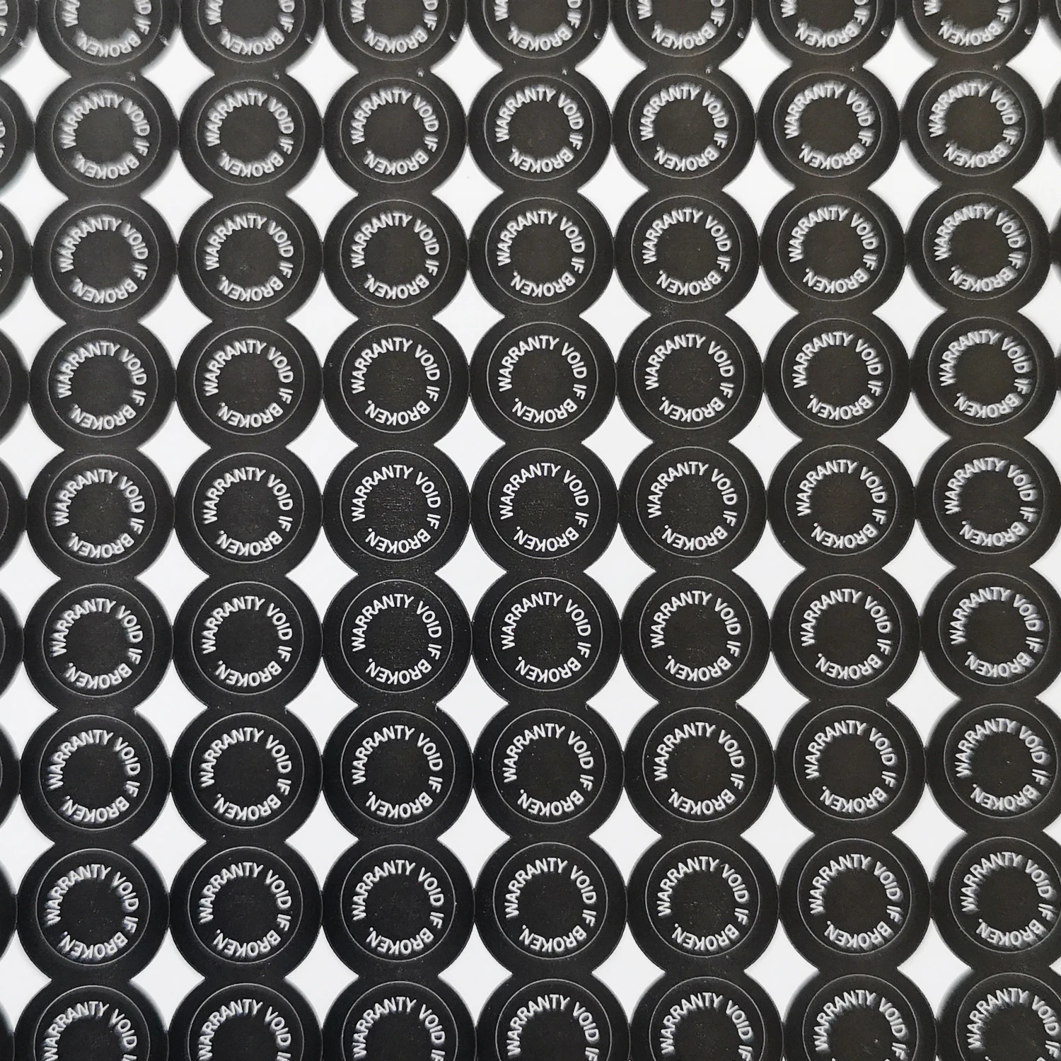 6/8/11/14mm WARRANTY VOID IF BROKEN Screw Hole Sticker Tamper Evident Brittle Paper Security Seal Removal Proof Open Invalid 250402