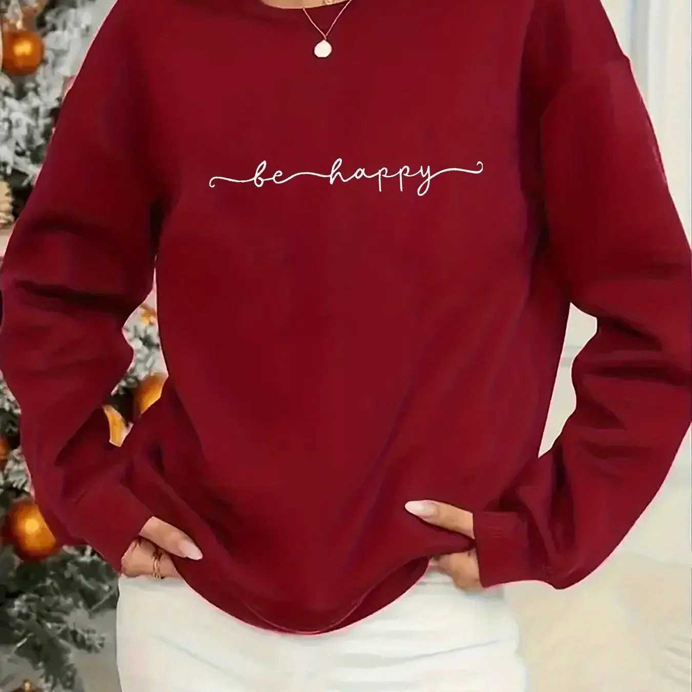 Womens Casual Heart Print Pullover Sweatshirt Geometric Design Long Sleeve Round Neck Machine Washable Regular Fit for AutumT251105