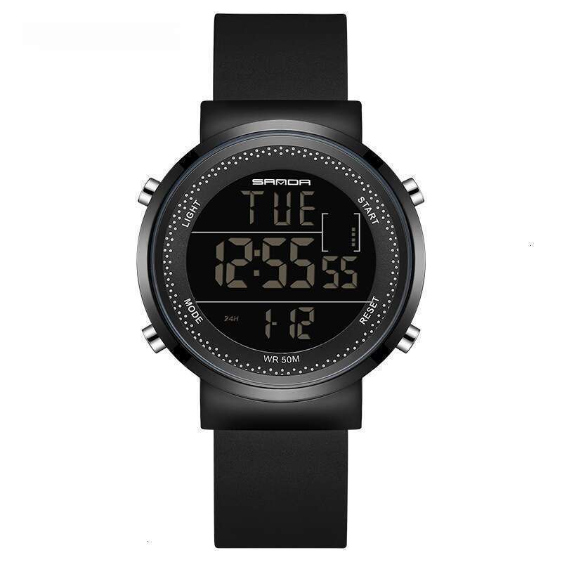 DHwatches Sanda New Mesh Strap Men's Electronic Korean Version Simple Trendy Casual Waterproof Women's Watch