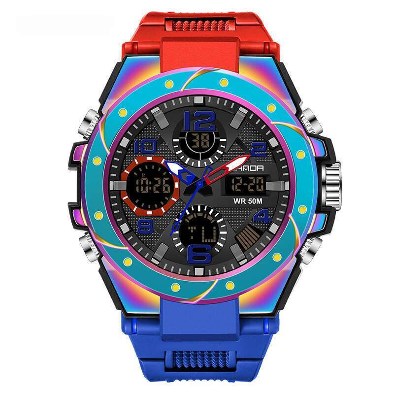 DHwatches Sanda Sports for Boys, Junior High School Outdoor Waterproof Special Forces Cool Tactical Youth Luminous Electronic Watch