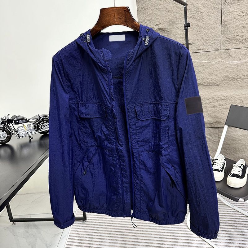 Stone Jacket Designer Fashion Winter Warm Company Hoodie Windproof Parka With Badge pull stone coat Casual Streetwear Zip UP Hoodie Outerwear Outdoor Coat
