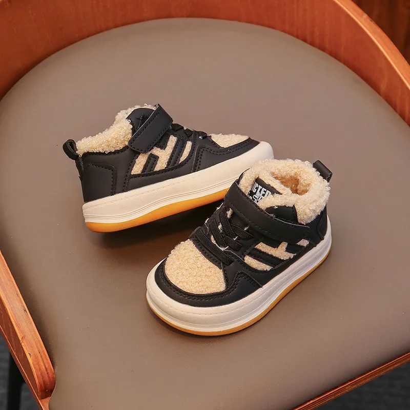Girls Cotton Shoes Children Plush Thickened Anti-skid Shoes Boys Warm Sports Shoes Baby Soft Comfortable Winter SneakersT251105