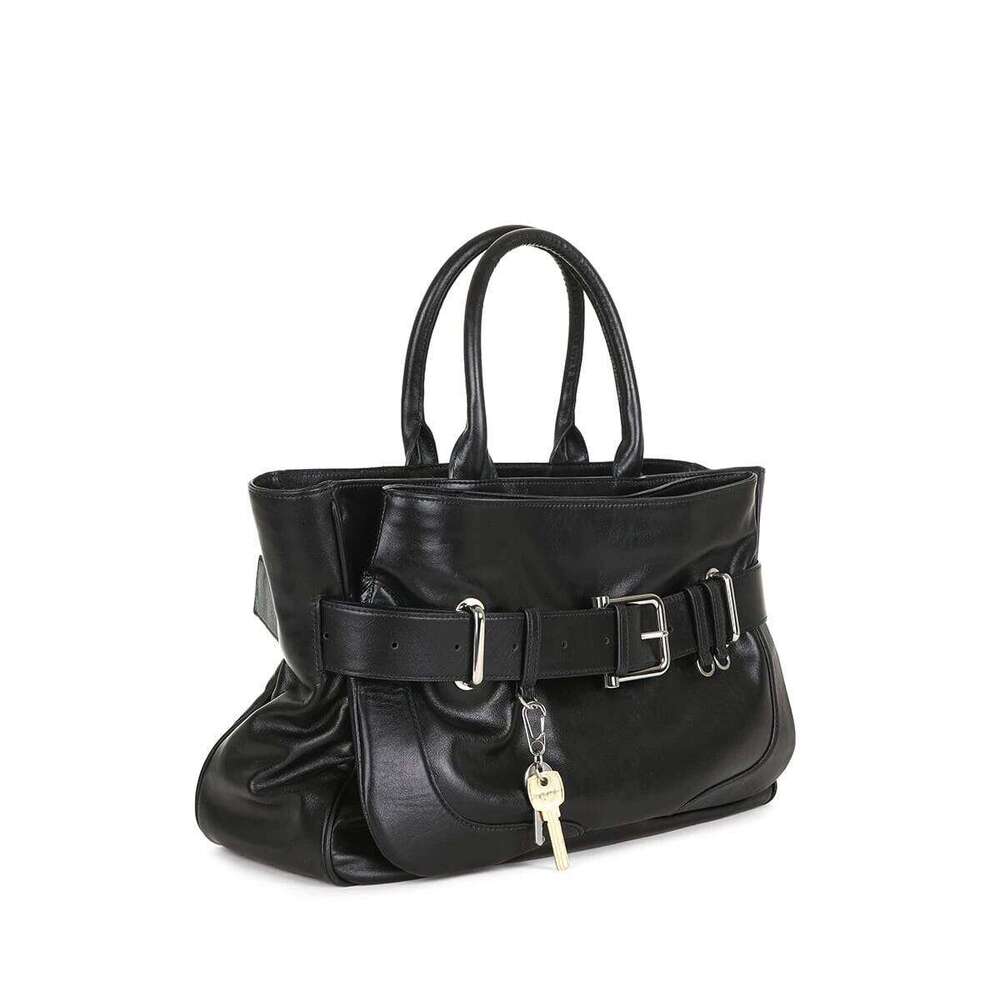 TOTE BROCLE STONE BLACK, Punk Style New Designer Large Handbags, Fashionable Crossbody Work Bag for Unisex