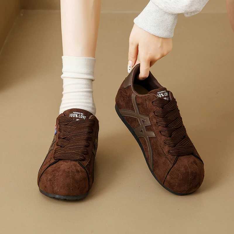 Fall New Style Platformed Merlot Lace-up High-top School Shoes Anti-slip and Durable Wens Casual Sneakers Y251105