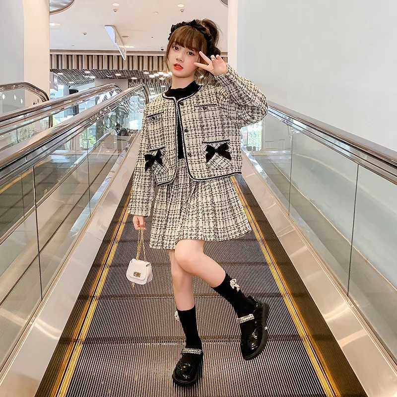 Buttful Knot Coat Pleated Skirt Two Piece Set Spring and Autumn New Fashionable Sweet Casual Temperament Set Y251105