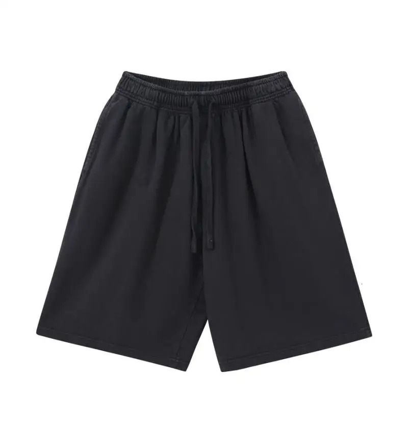 12 colors of 100% pure cotton mens and womens drawstring high waisted loose and fashionable casual oversized shorts 250403